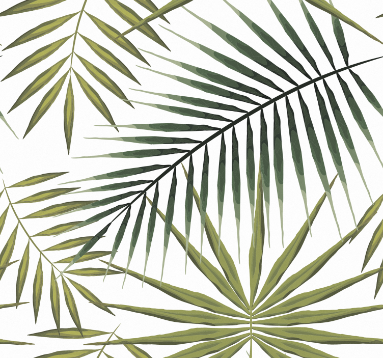 Palm Leaves Furniture Decal - TenStickers
