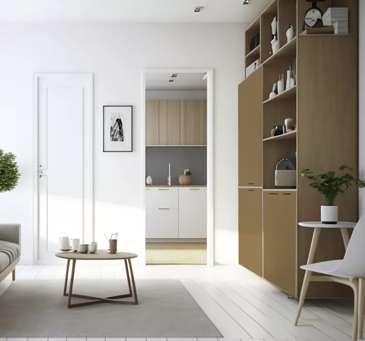 Matte Beige Brown furniture decal - TenStickers