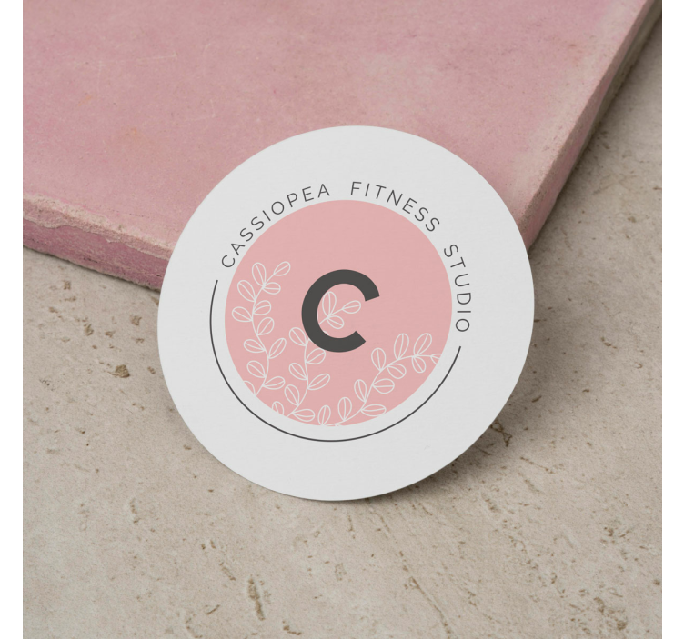 Custom print round sticker with logo - TenStickers