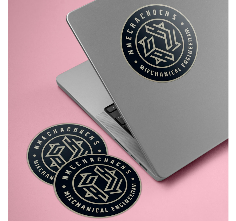 Custom print round sticker with logo - TenStickers