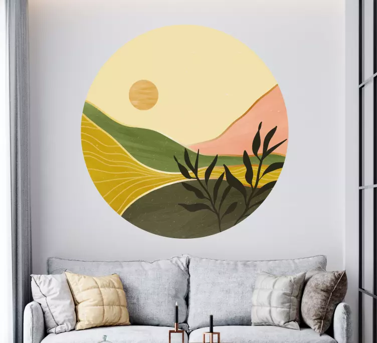 '70s vintage background wall sticker - TenStickers