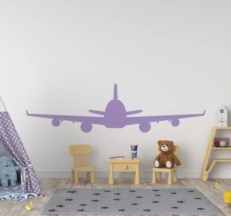 Airplane Silhouette wall sticker - TenStickers