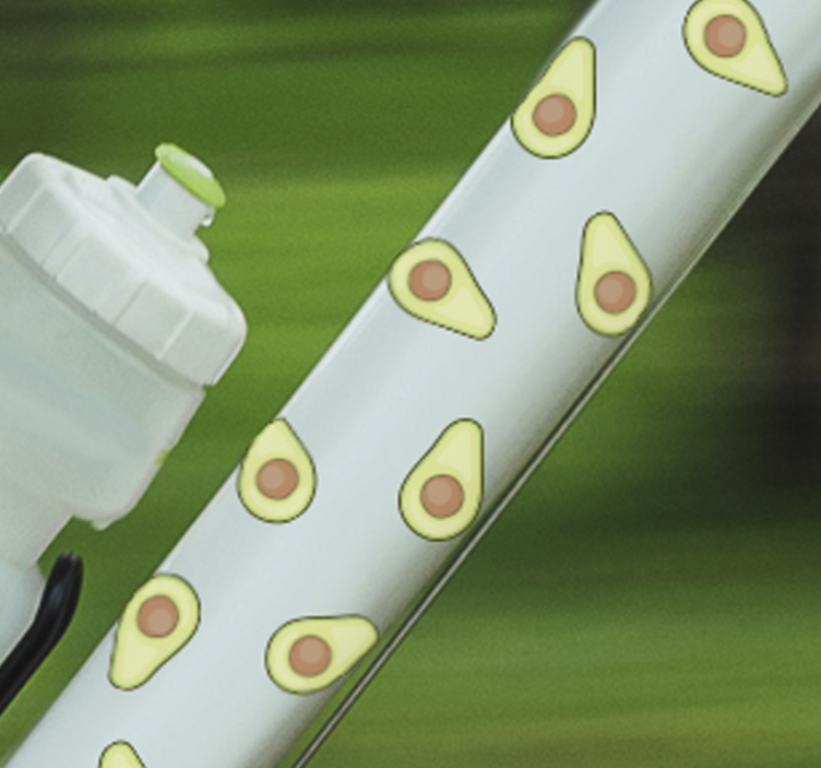 Set of avocado bike sticker - TenStickers