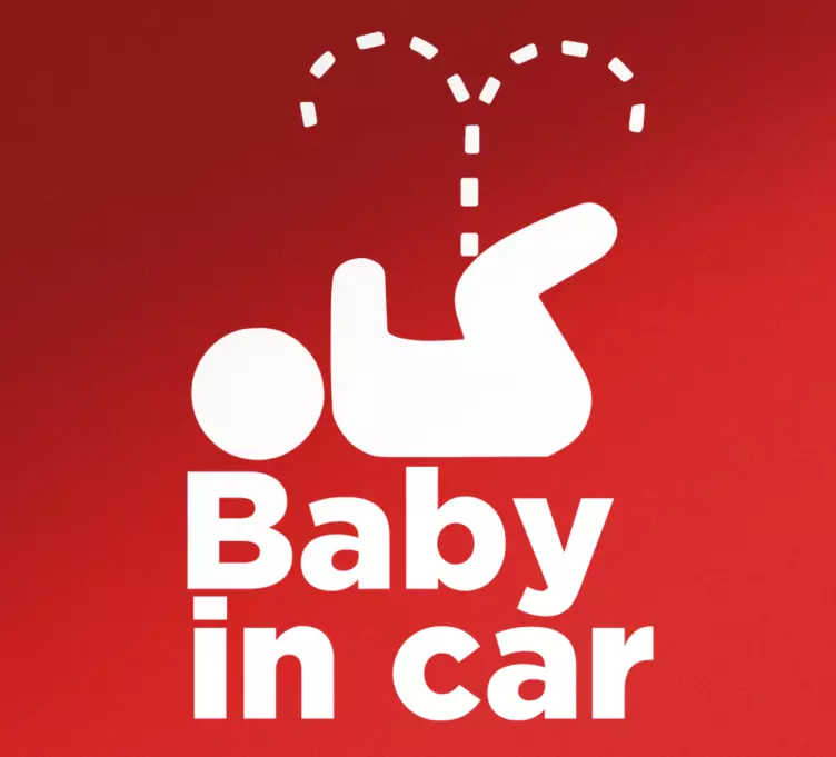 Baby on board sticker infant car safety sign - TenStickers