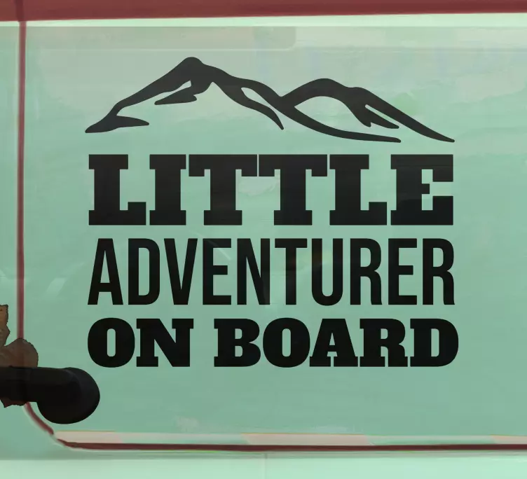 Baby on board sticker little explorer on board - TenStickers