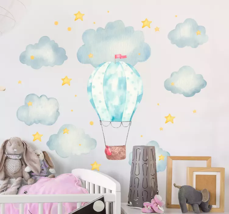 Ballooning Adventure wall sticker for kid - TenStickers