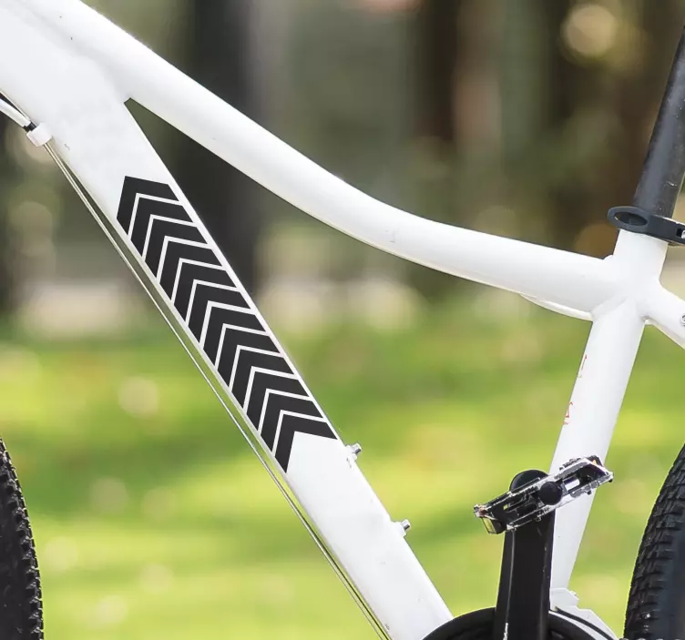 Geometric arrows bike sticker - TenStickers