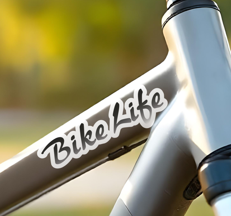 Bike Life text bike sticker - Cooles Design - TenStickers