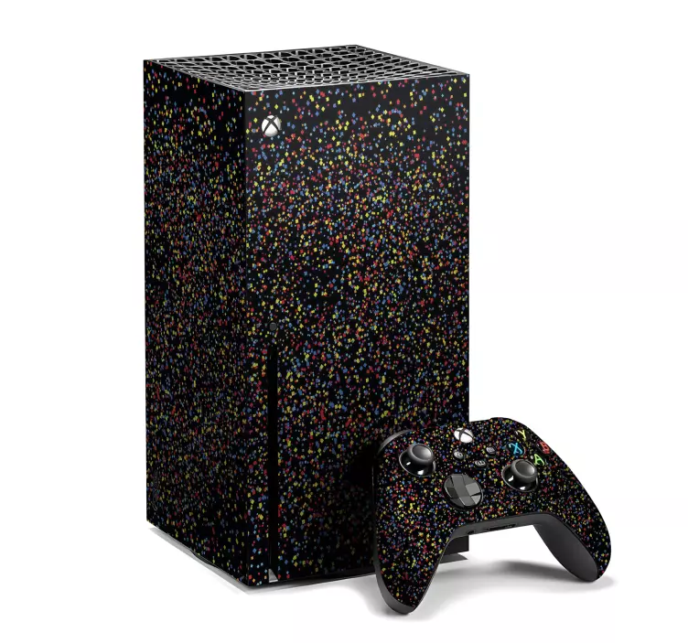 Black glitter xbox vinyl skin - TenStickers
