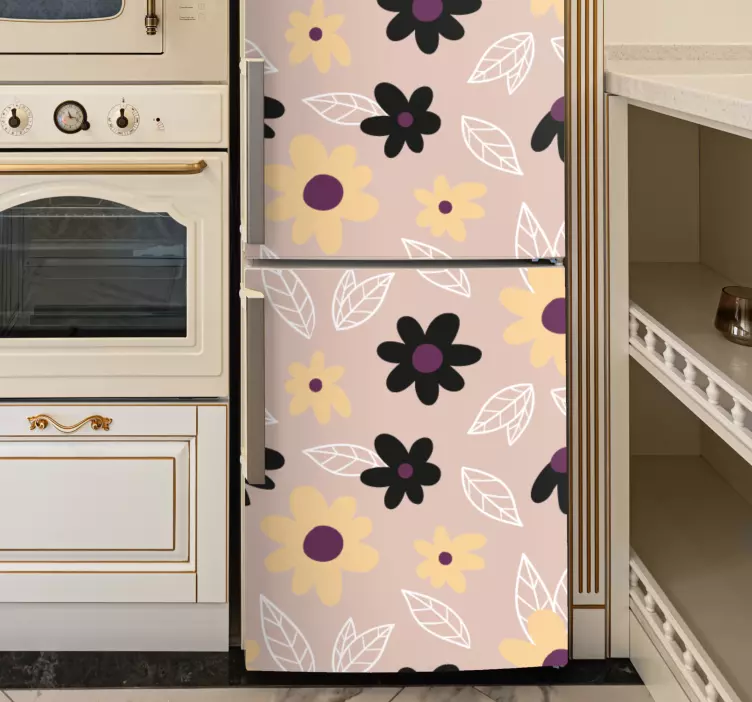 Fridge sticker botanical illustration design - TenStickers