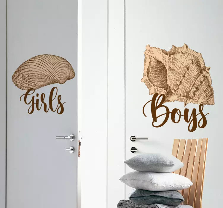 Boys And Girls Signs wall sticker for kid - TenStickers