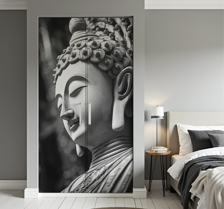 buda statue furniture sticker - TenStickers