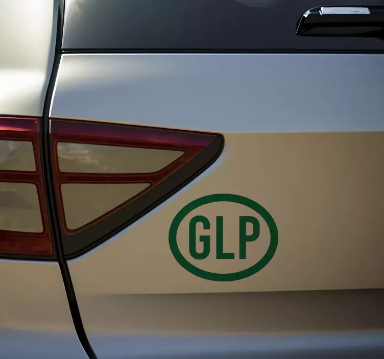Car GLP round vinyl sticker - TenStickers