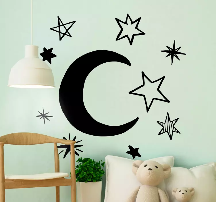 Celestial Bodies and Luminaries wall sticker for kid - TenStickers