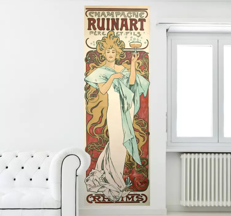 Champagne Ruinart Poster Sticker - TenStickers