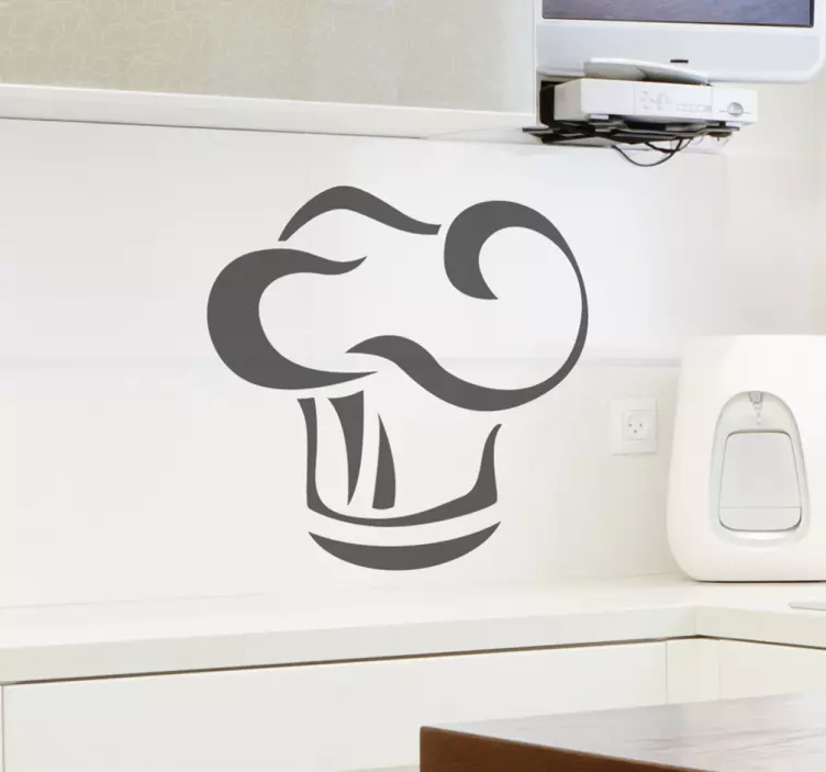 Chef Hat Kitchen Wall Sticker - TenStickers