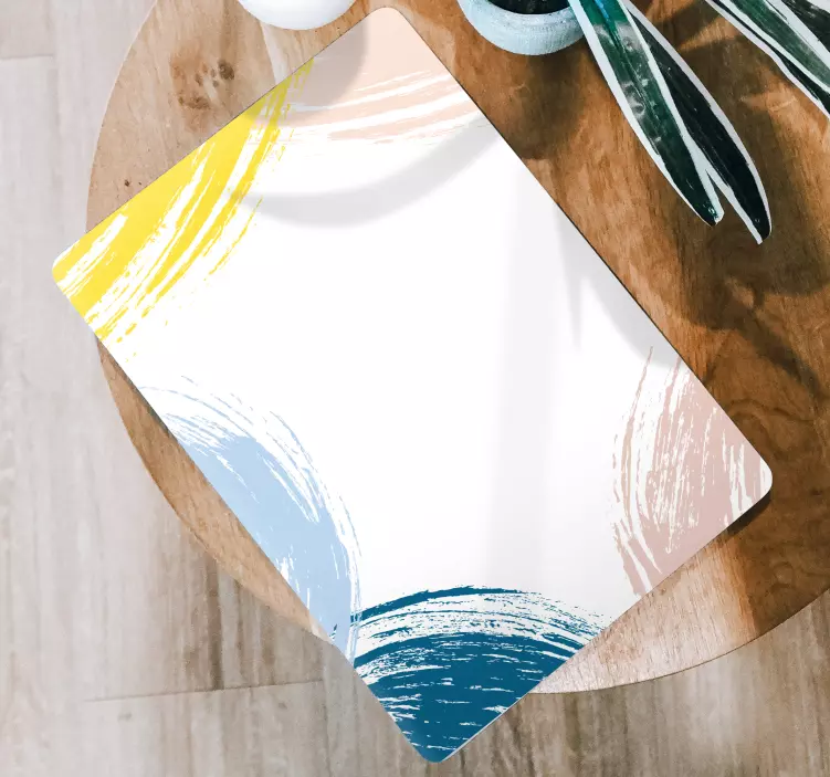 Colorful Brush Strokes laptop skin - TenStickers