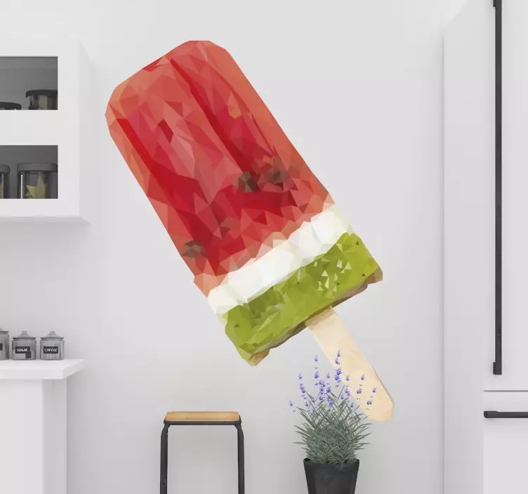 Colorful Ice Treat cuisine wall sticker - TenStickers