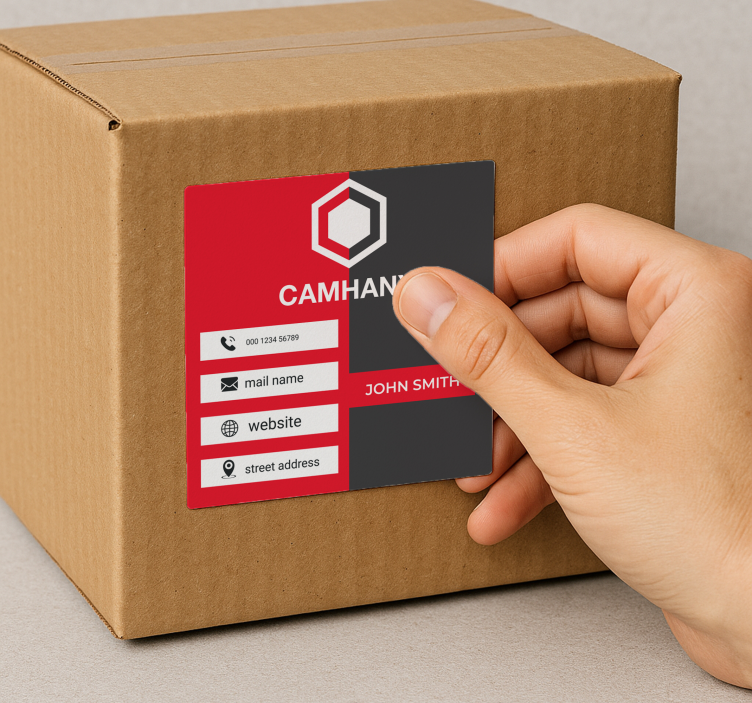 Business card customizable sticker - TenStickers