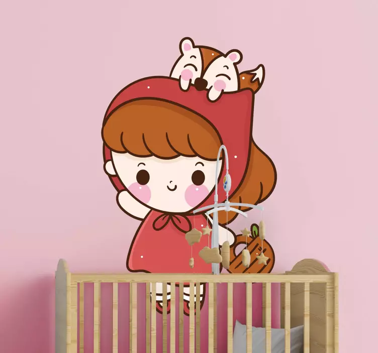 Cute Character Illustration wall sticker for kid - TenStickers