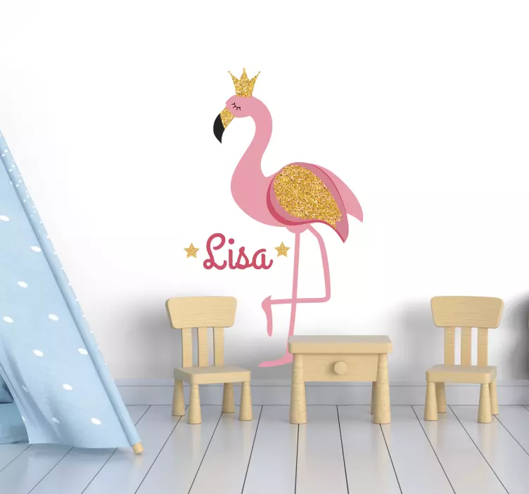 Cute Flamingo Decoration wall sticker for kid - TenStickers