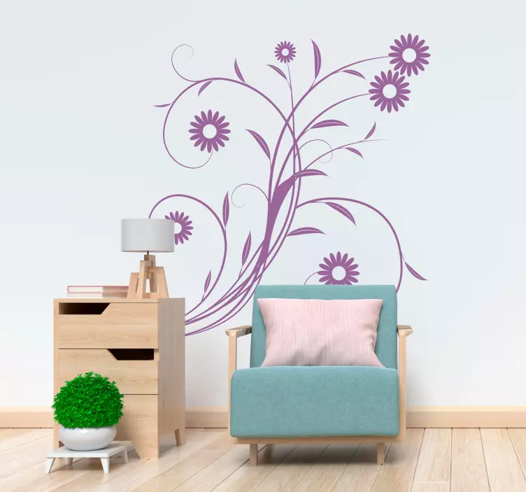 Daisies Wall Sticker - TenStickers