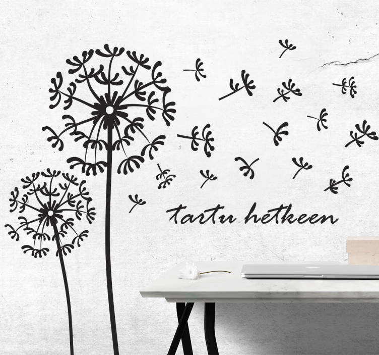 Dandelion flower wall sticker - TenStickers