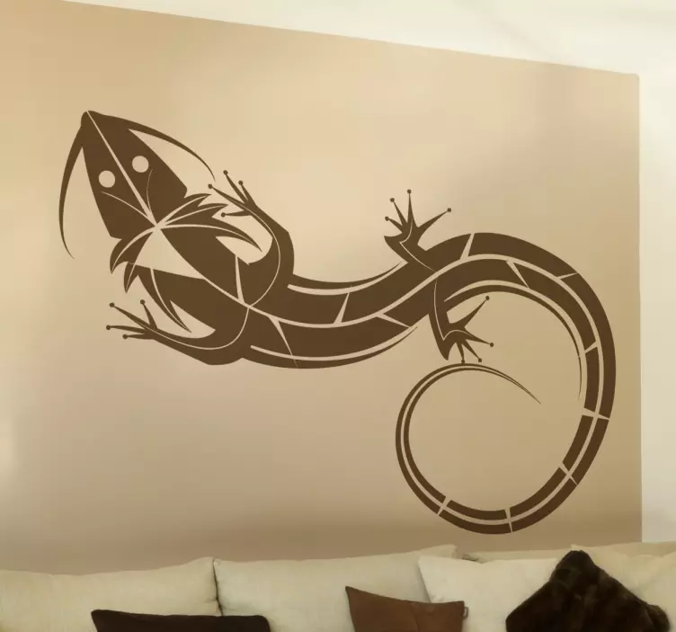 Decorative Gecko Wall Art Sticker - TenStickers