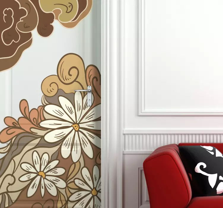 Drawing Flowers Decal - TenStickers