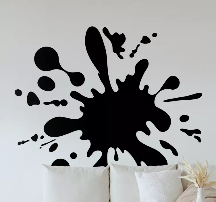 Dynamic ink splash decoration wall sticker - TenStickers