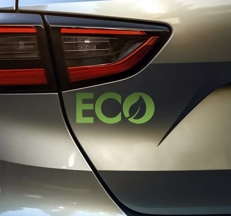Ecologic ECO logo car sticker - TenStickers
