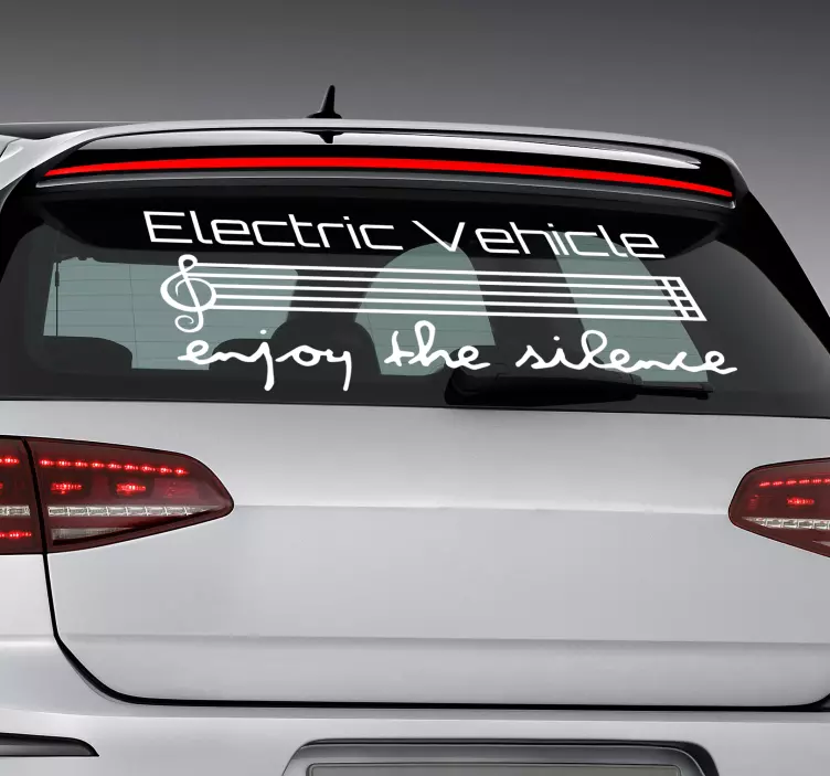Electric Vehicle Car Sticker - TenStickers