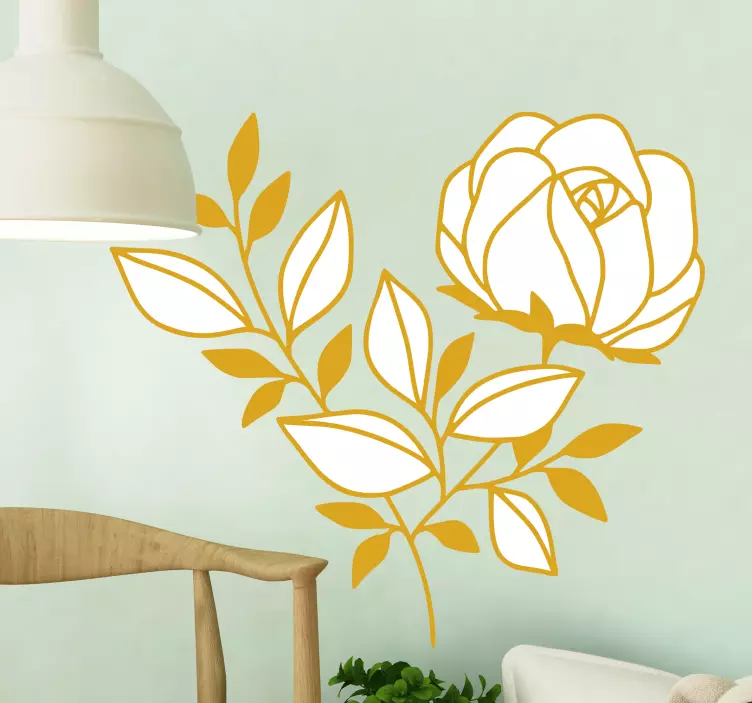Elegant Blossom Arrangement flower wall sticker - TenStickers