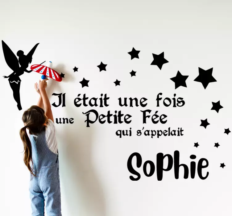Fairy and Stars wall sticker for kid - TenStickers