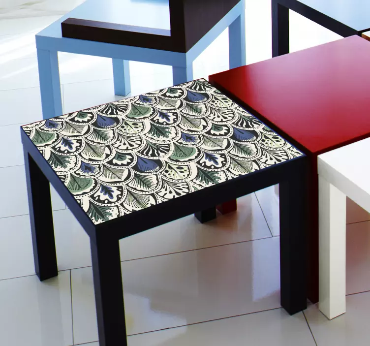 Feather cabinet furniture sticker - TenStickers