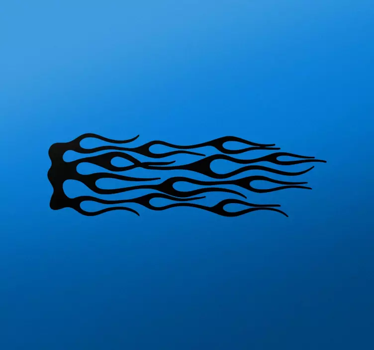 Flame sticker Motorcycle decal - TenStickers