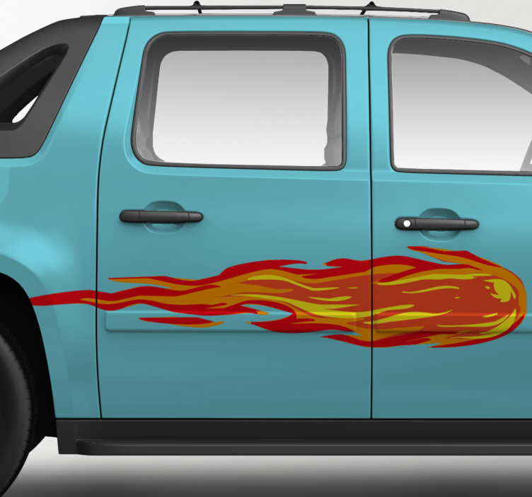 Fire flame effect vehicle sticker - TenStickers