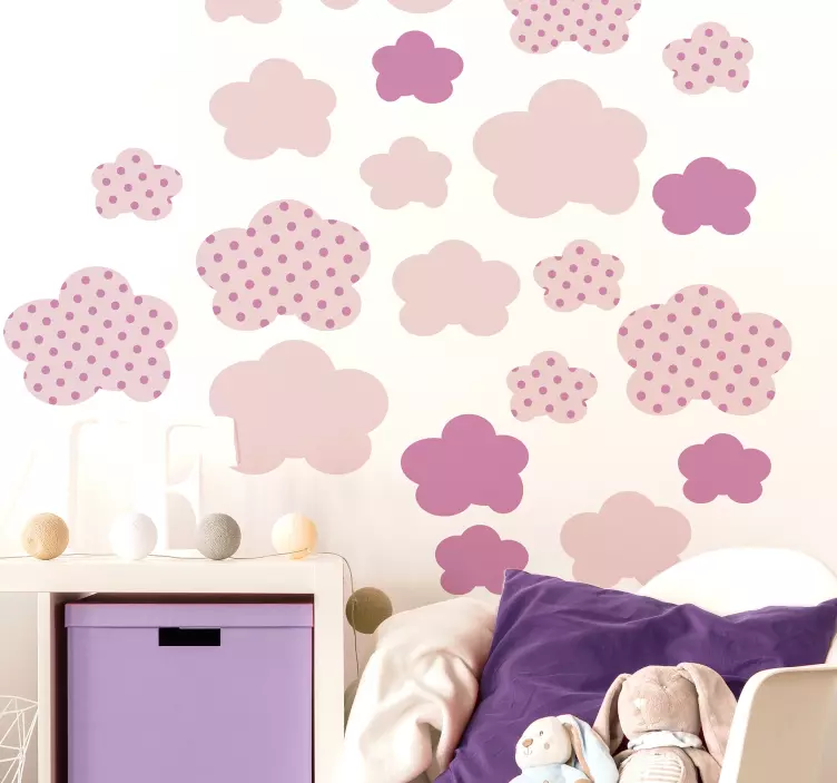 Flower Elements Set wall sticker for kid - TenStickers