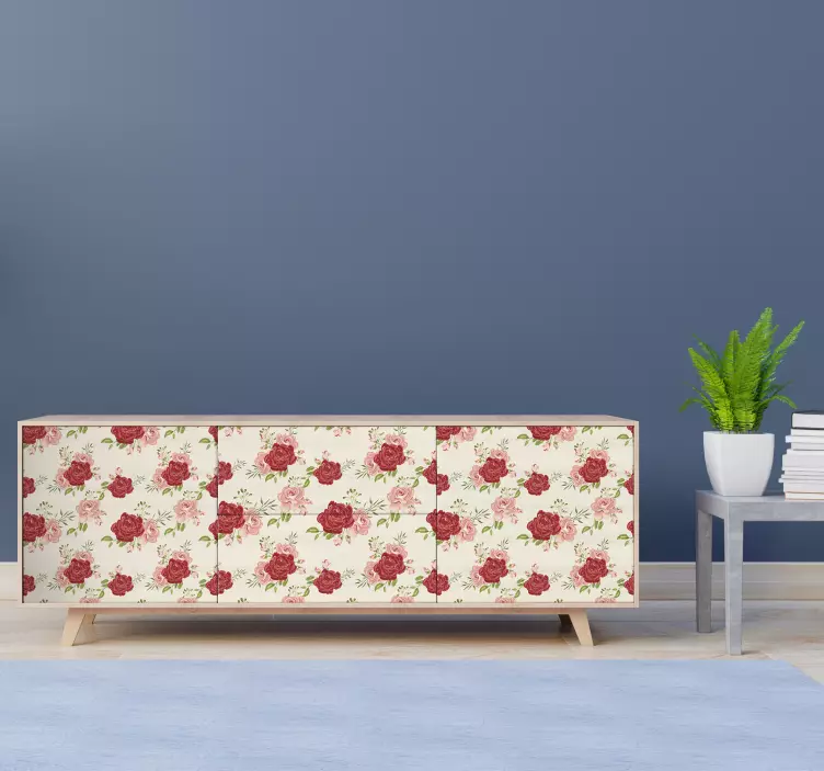 Flowers furniture sticker - TenStickers