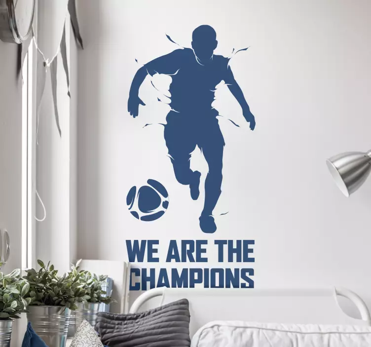 football champions wall sticker - TenStickers