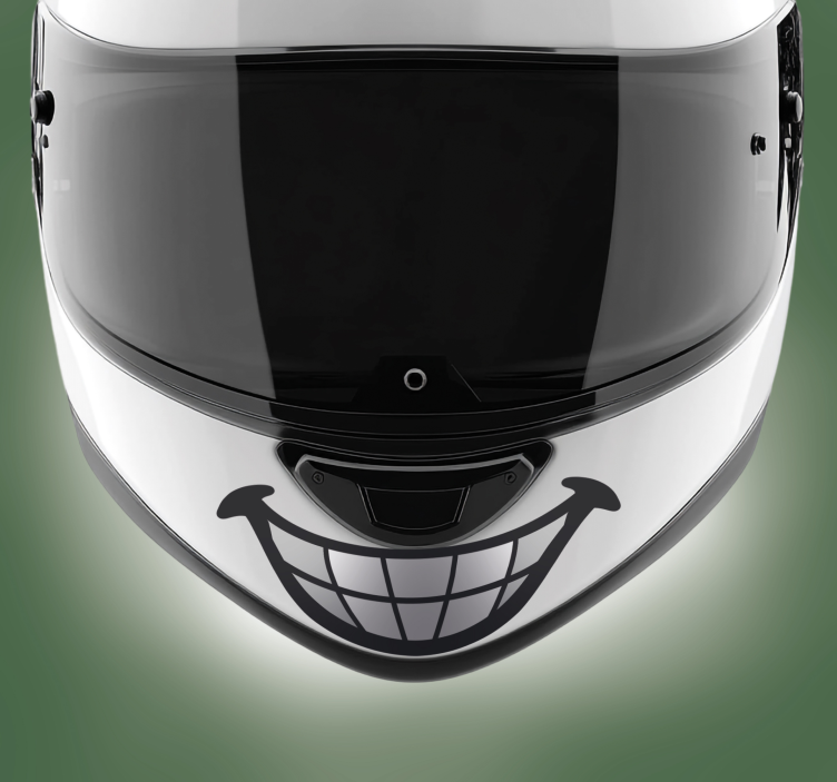 Funny teeth design motorcycle decals - TenStickers