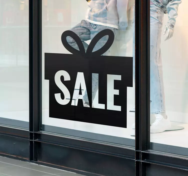 Gift box sale vinyl sticker - TenStickers