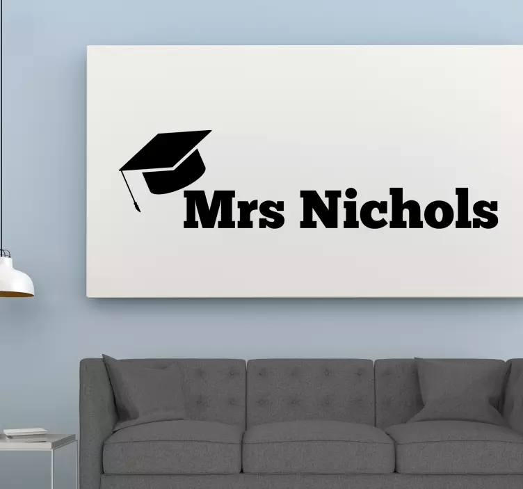 Graduation Cap Emblem quote sticker - TenStickers