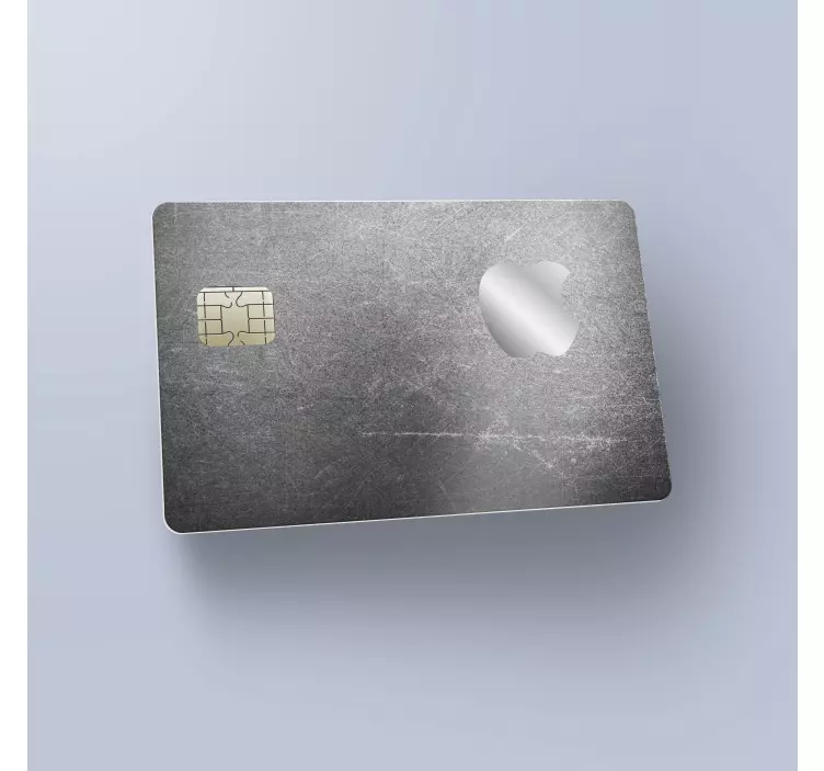 Gray of Apple card sticker - TenStickers