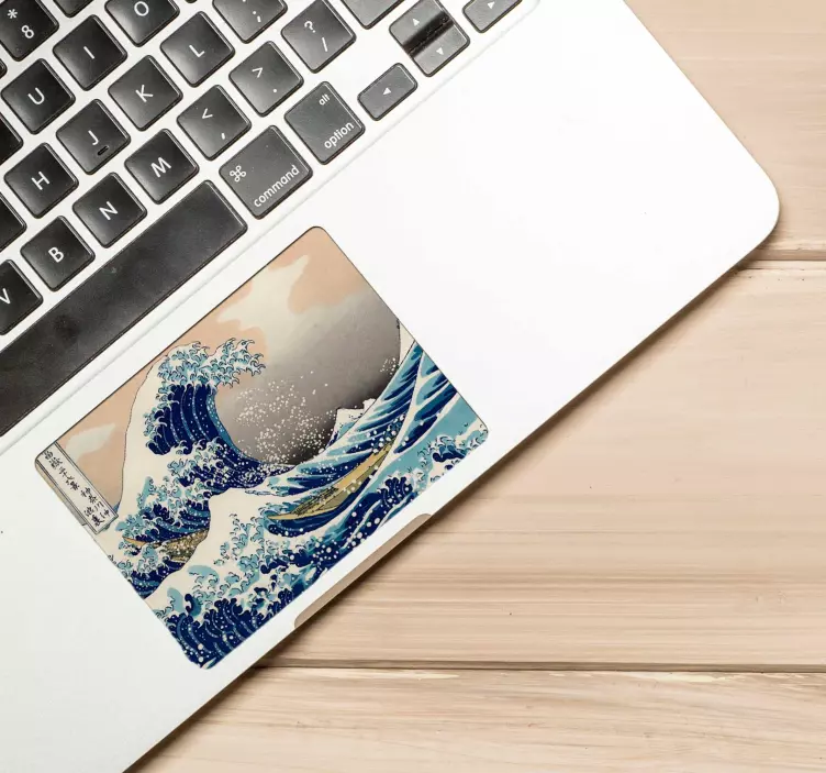 Great wave Kanagawa trackpad laptop sticker - TenStickers