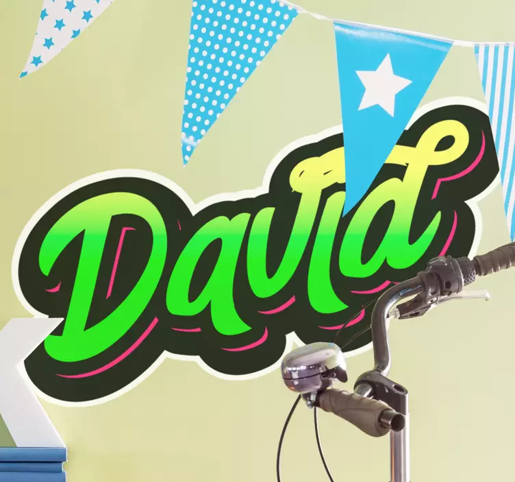 Green Graffiti urban sticker - TenStickers