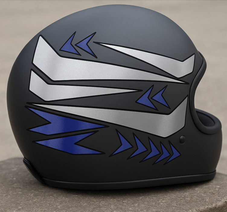 Helmet graphic design motorcycle decals - TenStickers