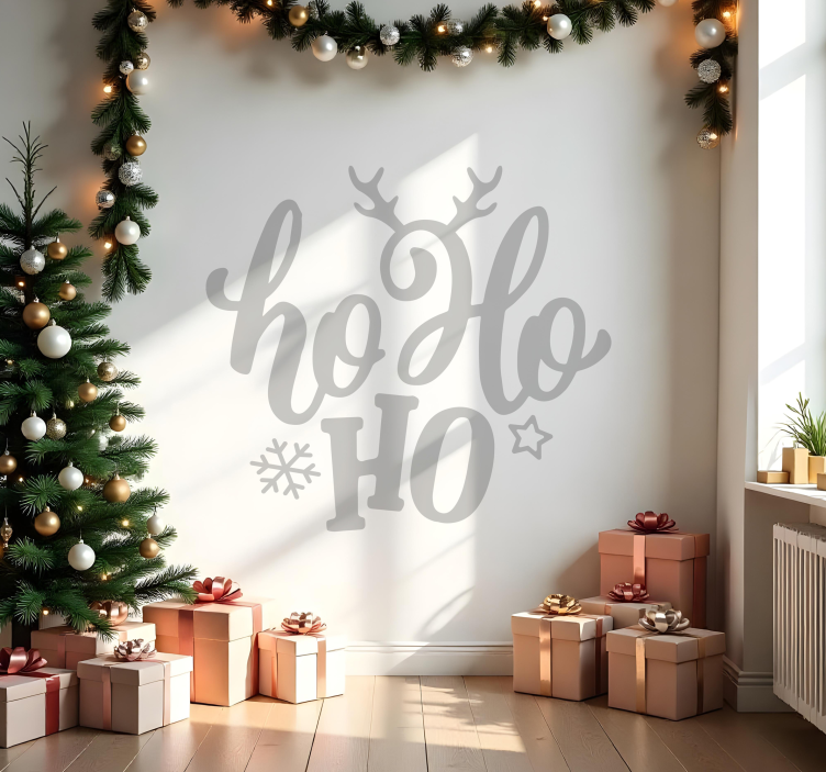 Ho Ho Ho Christmas sticker - TenStickers