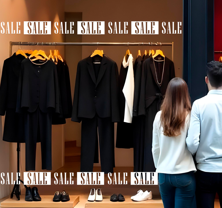 Horitzontal banner sales sticker - TenStickers