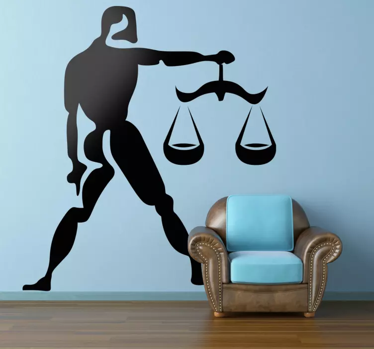 Horoscope Libra Wall Sticker - TenStickers